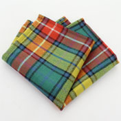 Handkerchief, Pocket Square, Wool, Buchanan Tartan